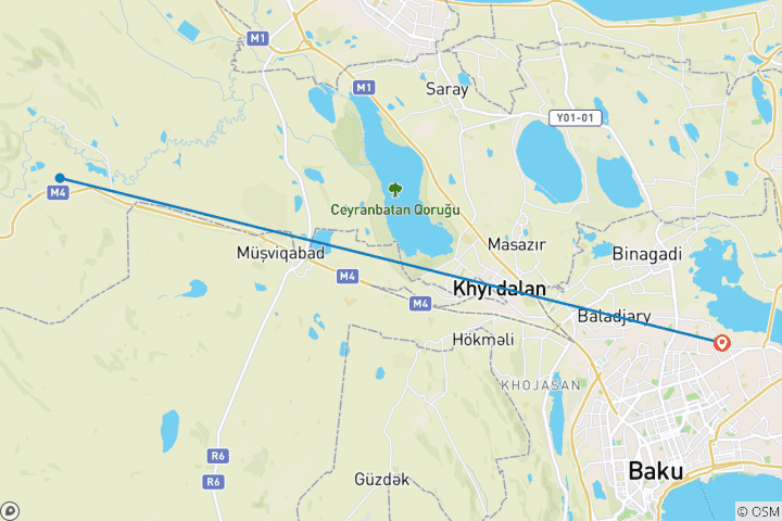 Map of Tailor-Made Best Azerbaijan Family Tour, Daily Depart & Private Car