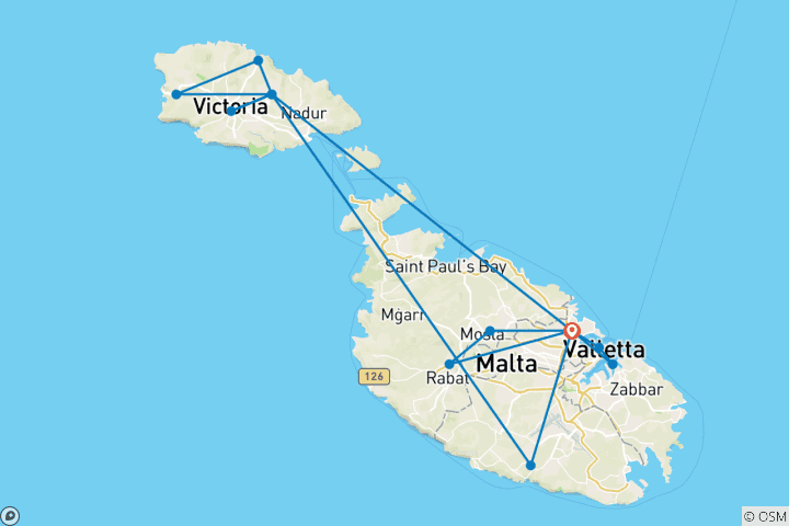 Map of Malta Highlights 2023