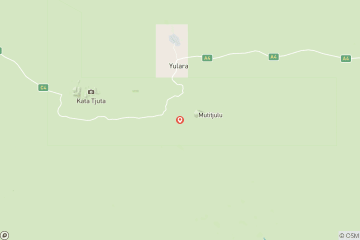 Carte du circuit Aventure indépendante à Uluru et Kata Tjuta