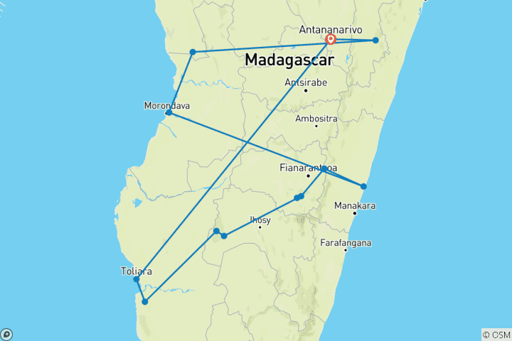 Map of Madagascan Discoverer