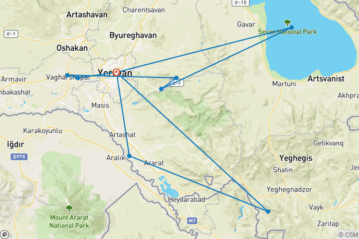 Kaart van Pasen in Armenië - 6 Dagen 5 Nachten - 2025