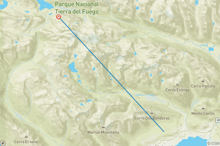 Map of Ushuaia Short Break