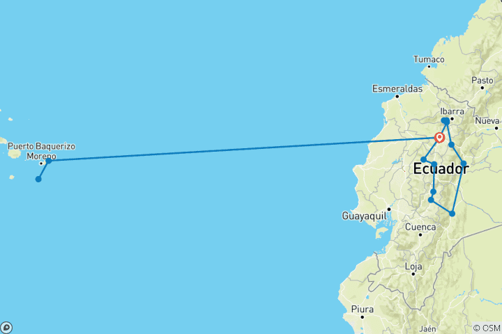 Map of Ecuador - Cultures at the Equator & Galapagos