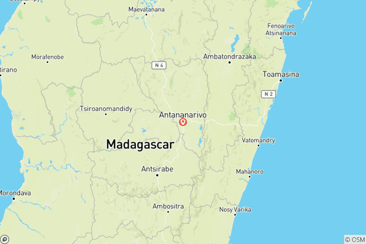 Carte du circuit Le meilleur de l'aventure à Madagascar 12Jours/11Nuits - Confort