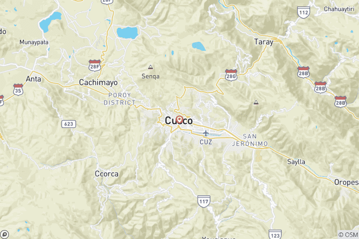 Map of Childcare Volunteer Program in Cusco