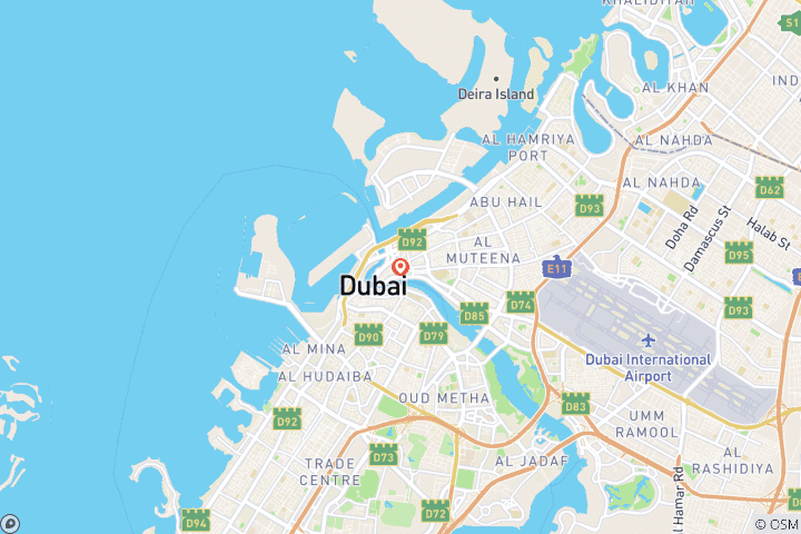 Map of Independent Dubai City Stay