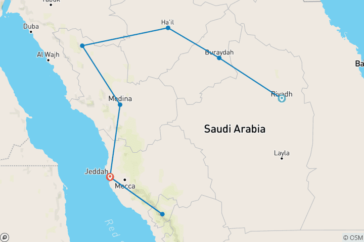 Map of Saudi Arabia Explorer