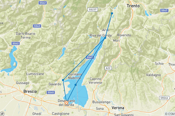 Map of Around Lake Garda