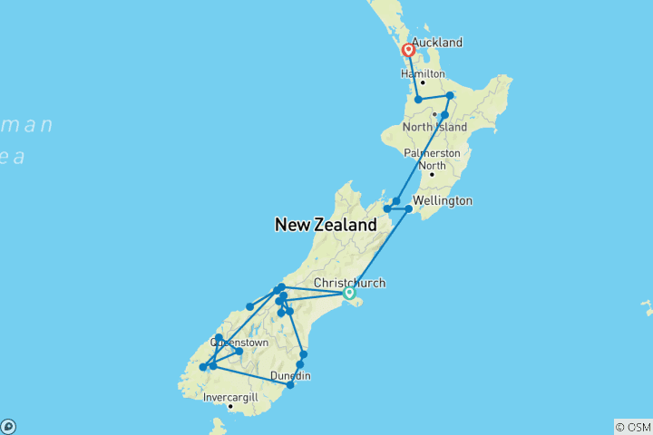 Map of Incredible New Zealand (2023)