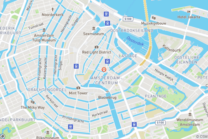 Kaart van Reis naar Amsterdam - 4 dagen