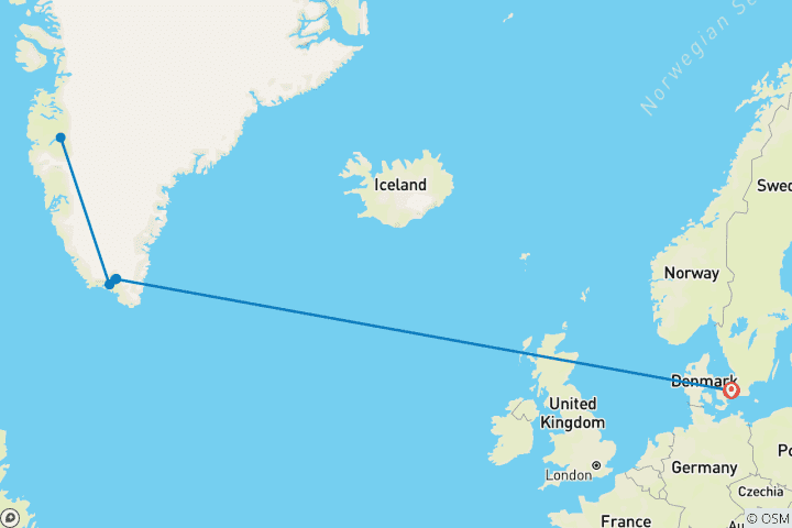 Map of Between Icebergs and Glaciers