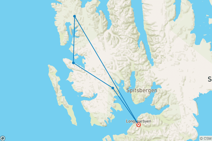 Map of Around Spitsbergen