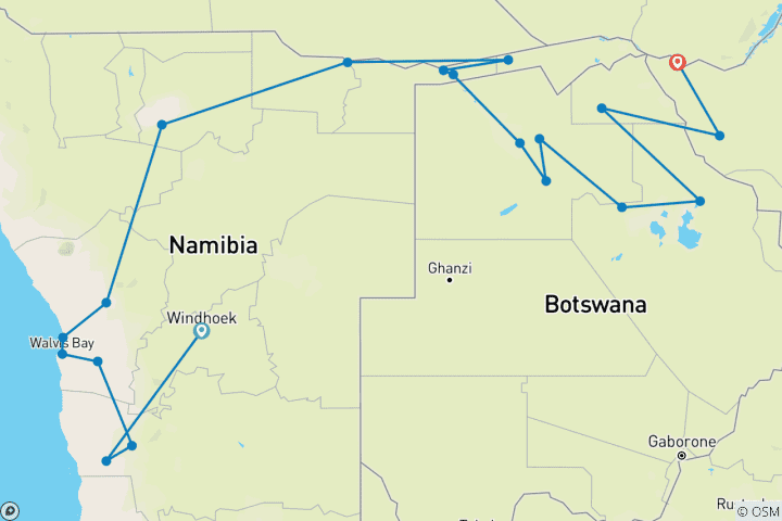 Karte von Afrika von seiner schönsten Seite