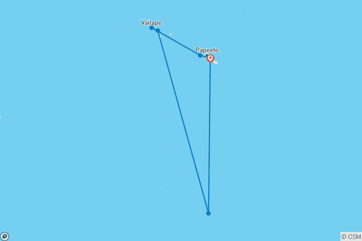 Map of Tahiti and the Society Islands