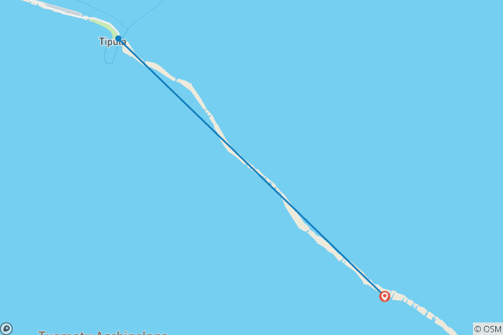 Map of Rangiroa Dream - Cruise in Tuamotu Archipelago