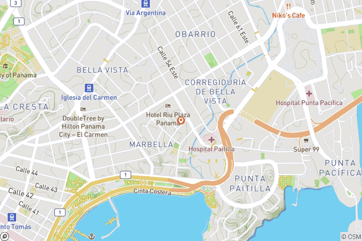 Mapa de Descubre Panamá: Cultura, Historia y Playas