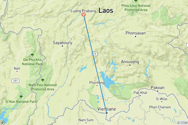 Map of Images of Laos in 4 Days - Private Tour