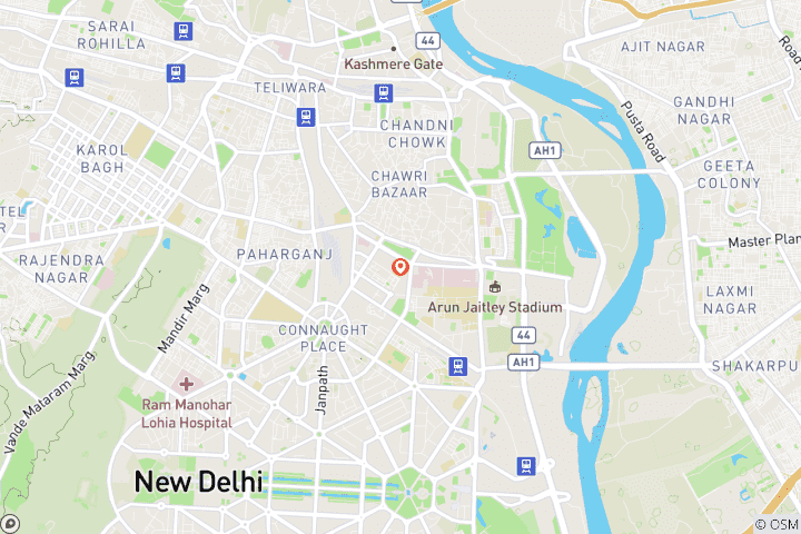 Mapa de Circuito nocturno a Delhi - 4 horas