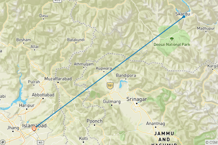 Map of K2 Basecamp