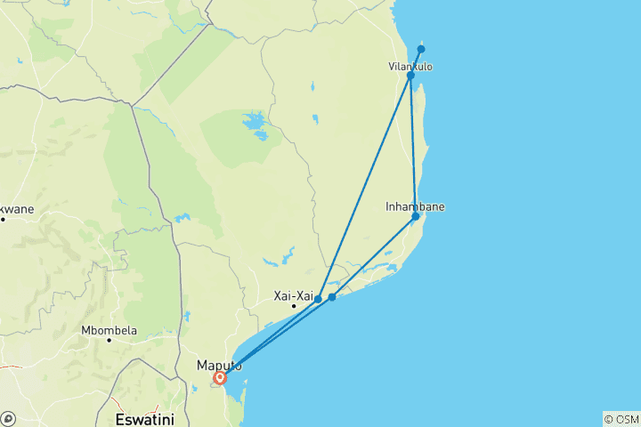 Map of Mozambique Coastal Explorer