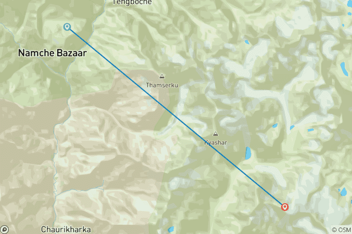 Map of Mera Peak Climbing