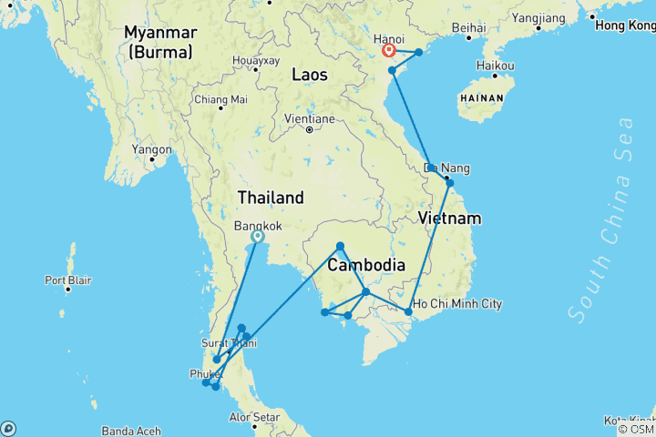 Map of Discover Asia