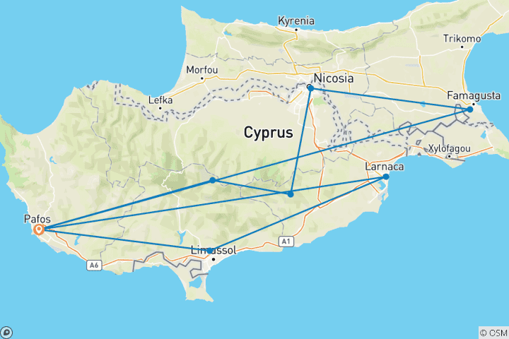 Map of Pygmalion Tour