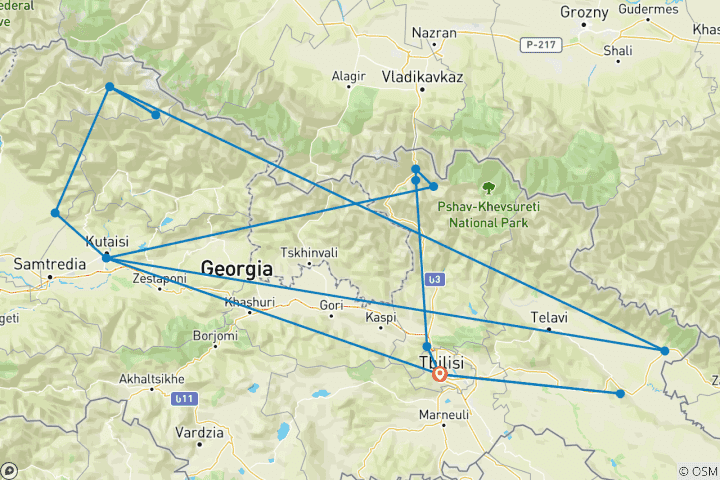 Map of Best of Georgia (10 Days)