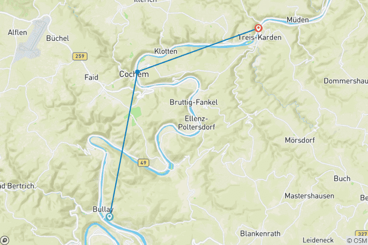 Map of Best of Moselsteig