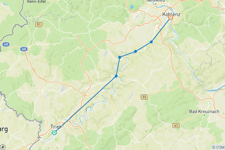 Map of Best of Moselsteig