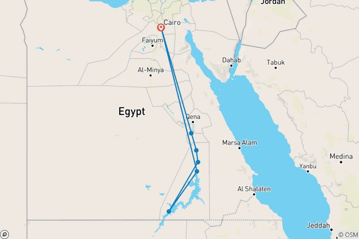 Map of Nubian Adventure