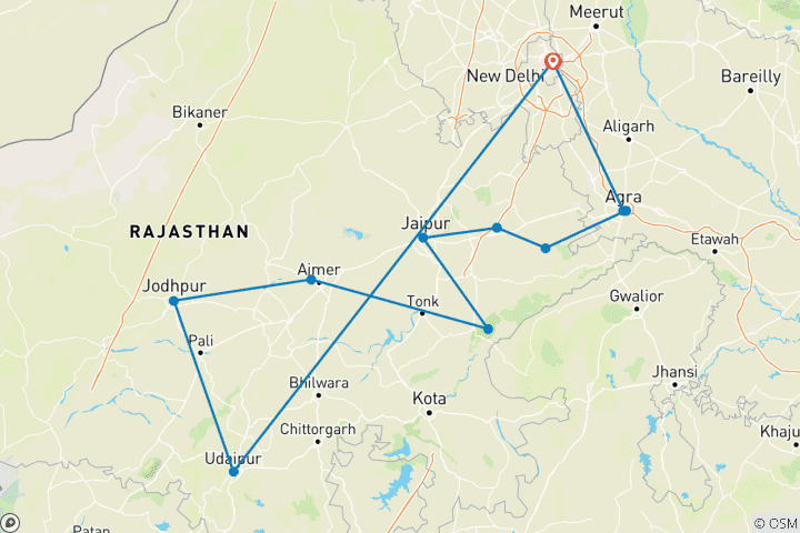 Map of Rajasthan Explorer