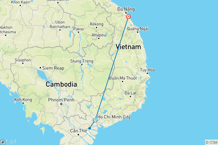 Map of Vietnam Holiday In 10 days - Private Tour