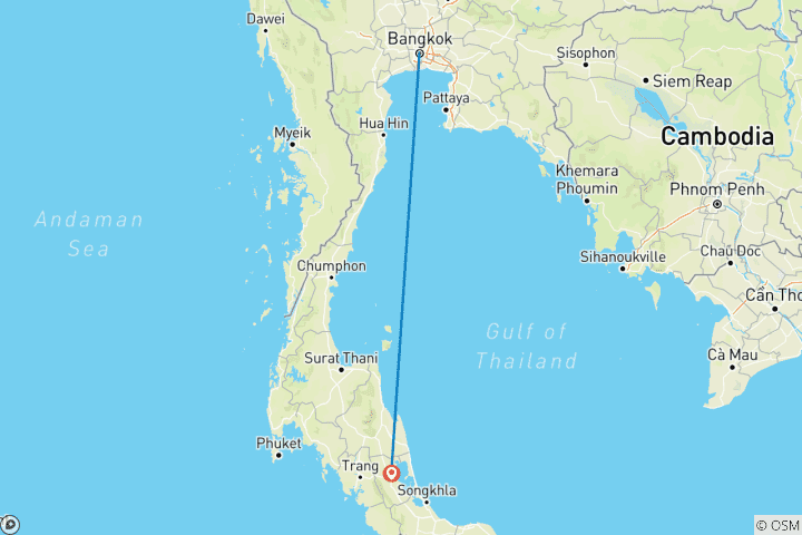 Map of Phatthalung Southern Adventure