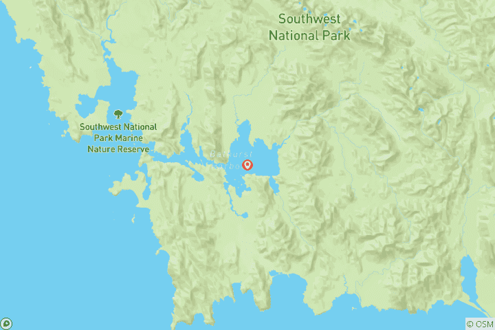 Map of Western Arthurs Traverse - Tasmania, Guided *TREK*