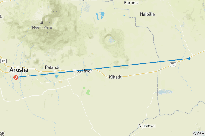 Map of A Day Trip To Kikuletwa Hotspring