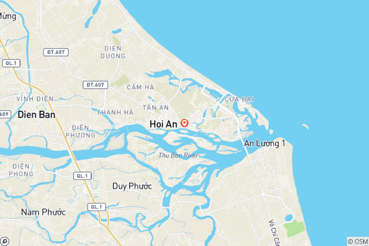 Map of Beach Bike Tour - Hoi An Hidden Adventure