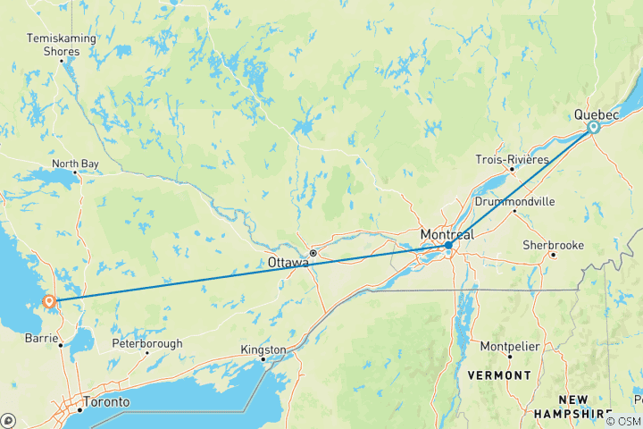 Map of Georgian Bay in Sea Kayaking