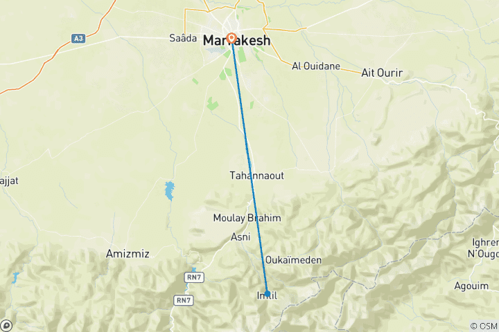 Map of Family Trip to Morocco