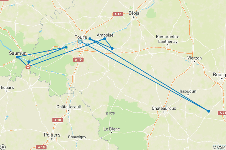 Map of Loire Valley: Walks, Wine & Chateaux