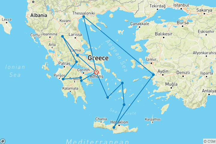 Carte du circuit Grecian Fables (Idyllic, Superior Cruise)