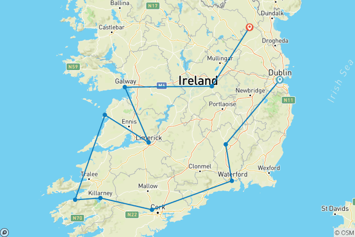 Map of Shades of Ireland  (Dublin to Kingscourt) (2024)