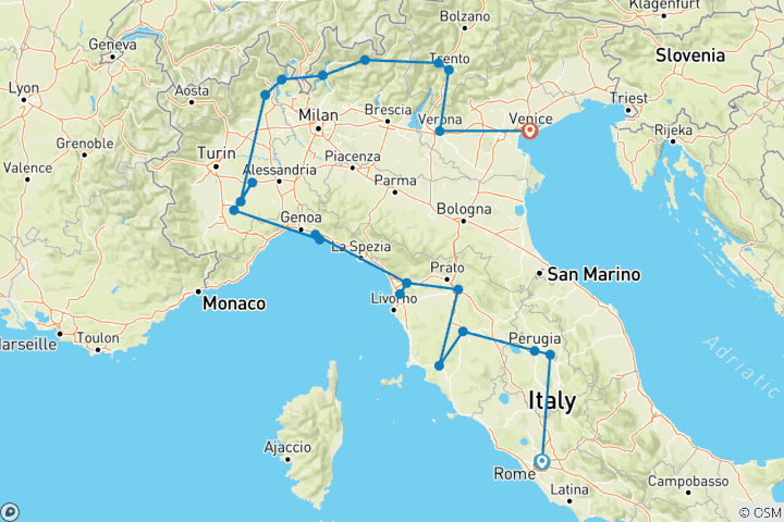 Map of Italian Indulgence