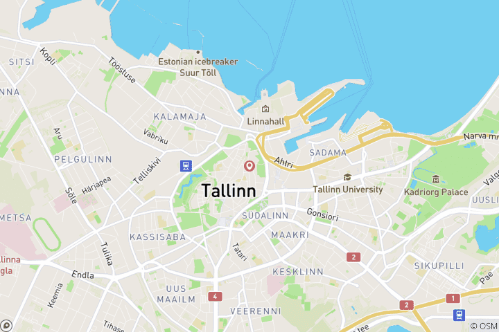 Map of Tallinn New Year City Break - 4 days