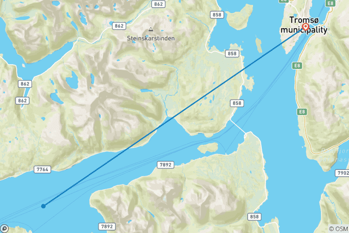 Map of Boreal Sensations (semi-guided tour)