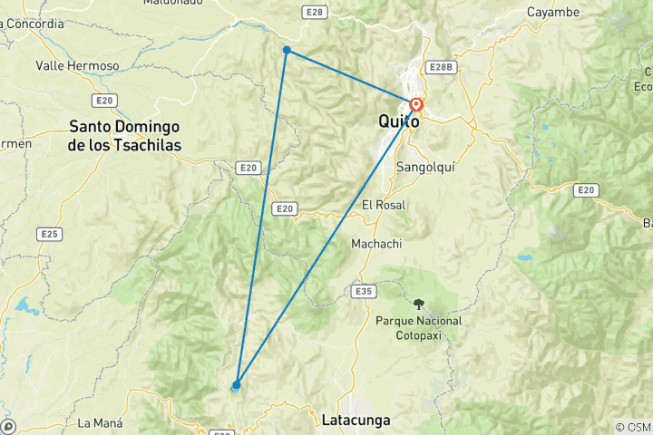 Map of Ecuador 5D/4N