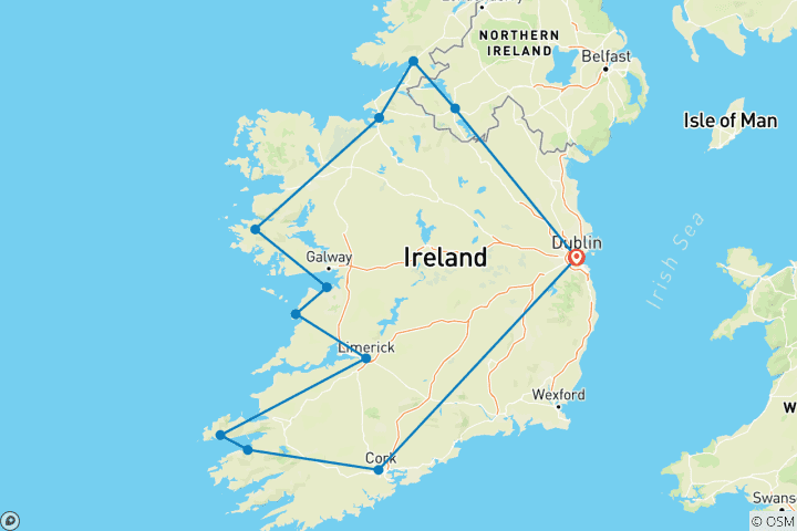 Map of Wild Atlantic Way | Ireland