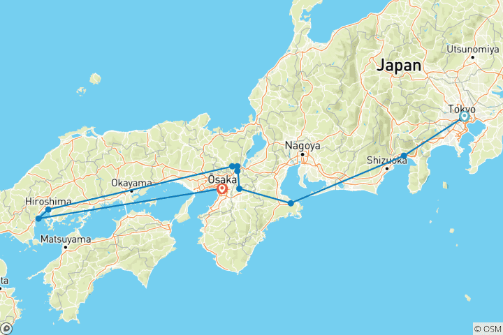 Map of Japan: Past & Present A Cultural Journey from Tokyo to Osaka (Tokyo to Osaka)