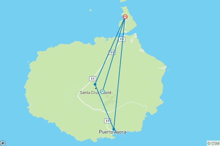 Carte du circuit Équateur - Galapagos Express