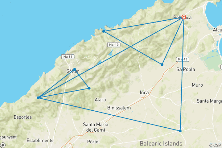 Map of Tour of Mallorca